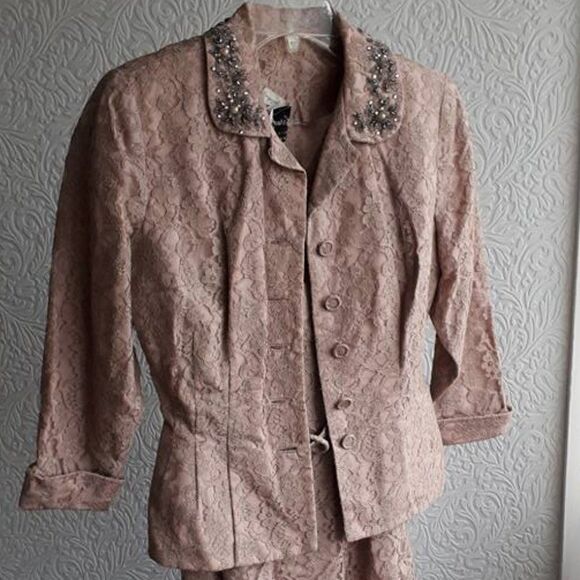 Vintage Jack Liebman Lace Suit - Picture 1 of 17